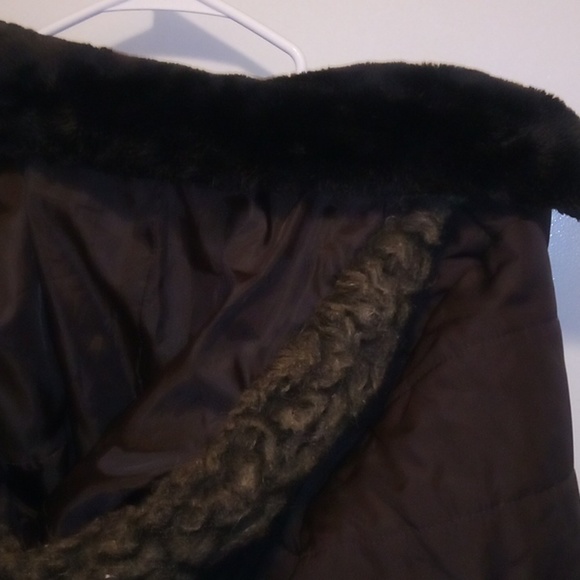 Faded Glory Hershey Brown Quilted Winter Hooded Jacket - Size XL (16-18) - Picture 13 of 15